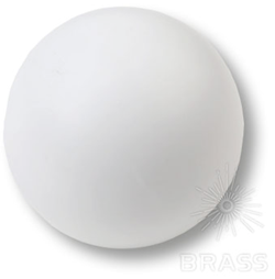 445BL1 Ручка кнопка детская коллекция , выполнена в форме шара, цвет белый матовый